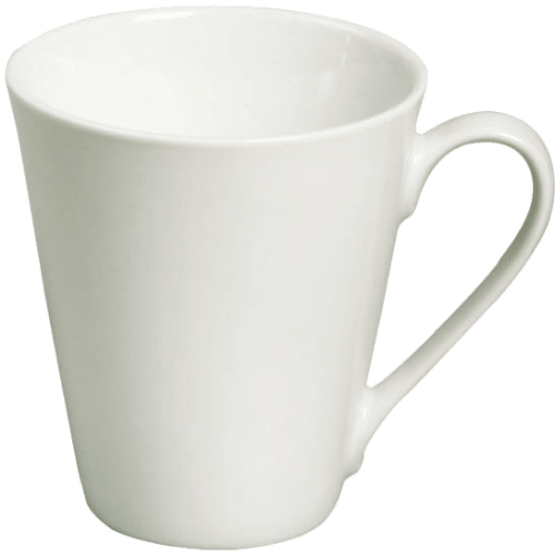 16565 Tasse klein Porzellan Weiß