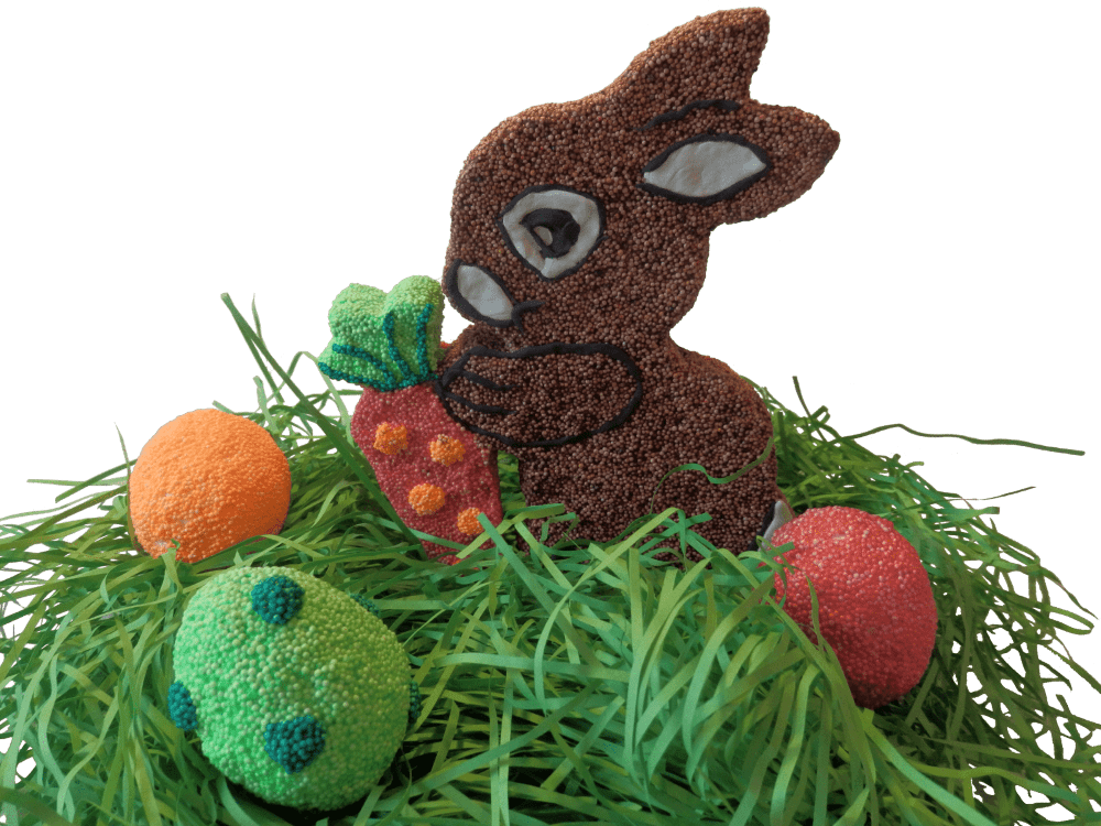 Foam Clay Creativ Bastel Set Osterhase mit Ostereier & Ostergras