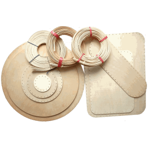 Korbflechtset - verschiedene Sets mit Korbböden, Peddigrohr & Papiergarn