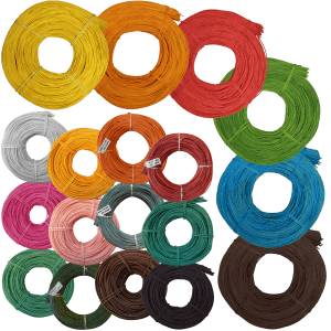 Peddigrohr farbig Peddig Flechtmaterial Korbflechtmaterial