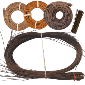 Peddigrohr geräuchert Peddig Flechtmaterial Korbflechtmaterial