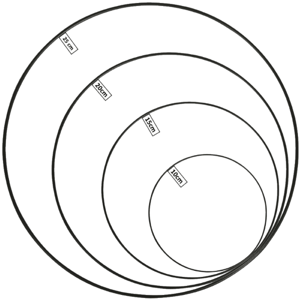 Traumfänger Drahtringe Schwarz
