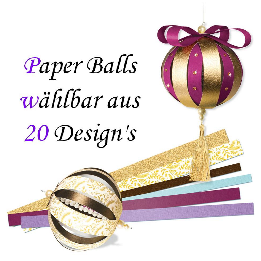 Paper Balls Papier Designstreifen