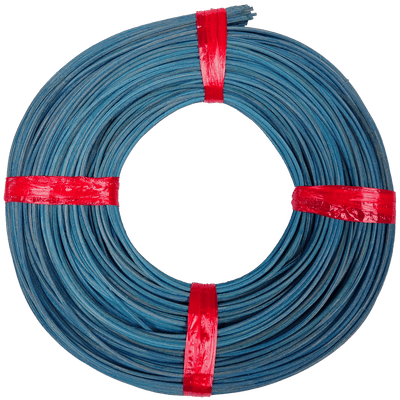 Peddigrohr Flechtmaterial Blau - Kreideblau, Ø 2,5mm, 250g Rolle