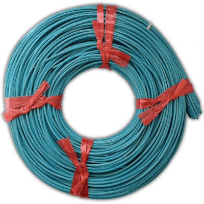 Peddigrohr Flechtmaterial Blau, Ø 2,0mm, 250g Rolle