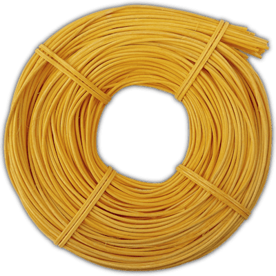 Peddigrohr Flechtmaterial Gelb, Ø 2,0mm, 250g Rolle