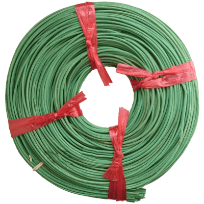 Peddigrohr Flechtmaterial Grün - Mintgrün, Ø 2,5mm, 250g Rolle
