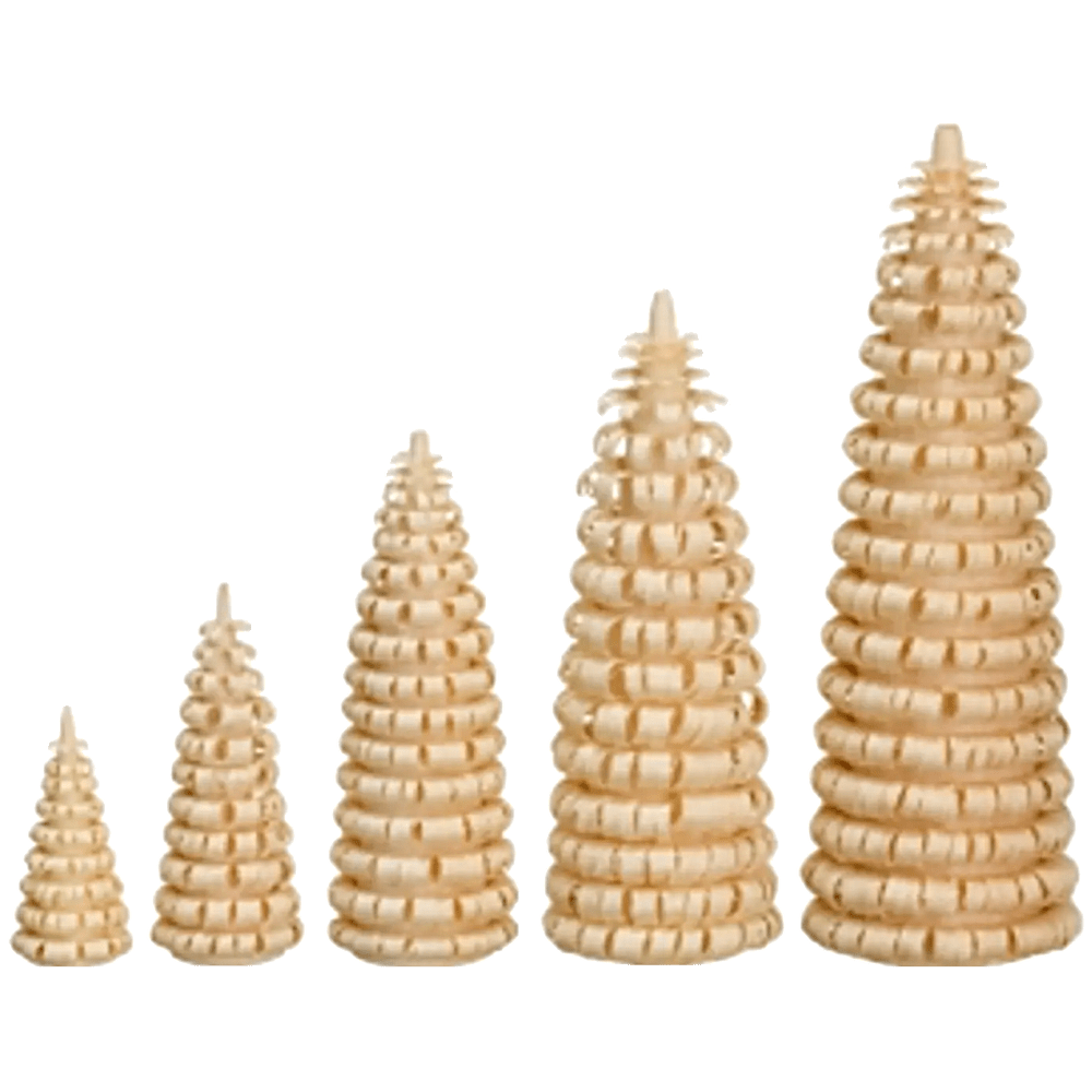 Pyramidenzubehör Ringelbaum natur ohne Stamm 1cm bis 12cm