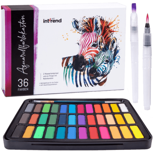 int!rend Pinselstifte Aquarellfarbe Textilmarker Künstler Sets