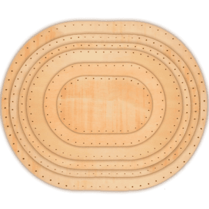 Korbboden Sortiment Oval - wählbare Größen, mit & ohne Bohrung