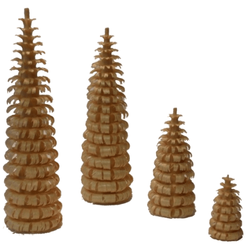 Spanbäume natur - Dekoration für Pyramiden